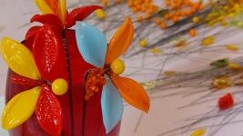 Skleněný pátek - Výroba skleněných květin (2)